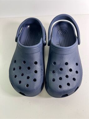 Crocs Classic Clogs Navy Blue Slip-On Comfort Shoes – Unisex – size 5
